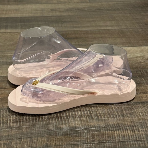 Tory Burch Womens Kira Flip Flops Pink Gold - SIZE 8 New - Picture 5 of 14
